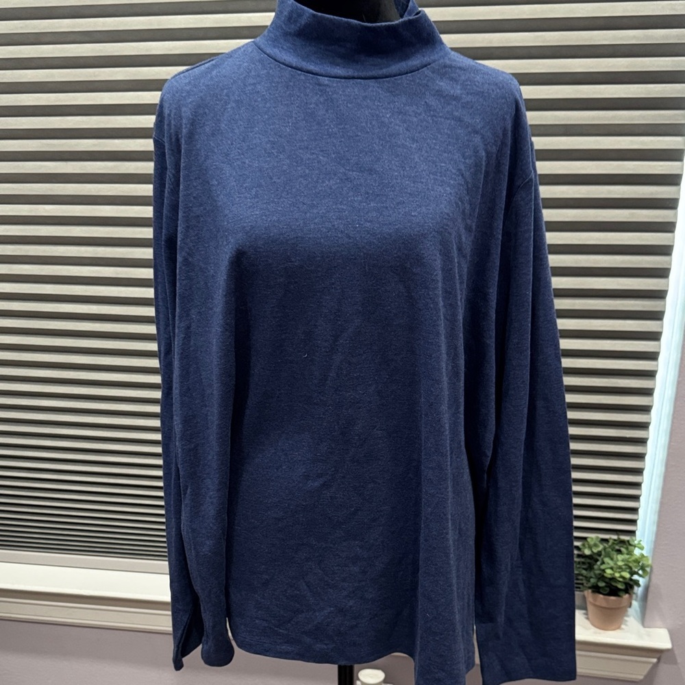 St. John's Bay Deep Blue Turtleneck Sweater